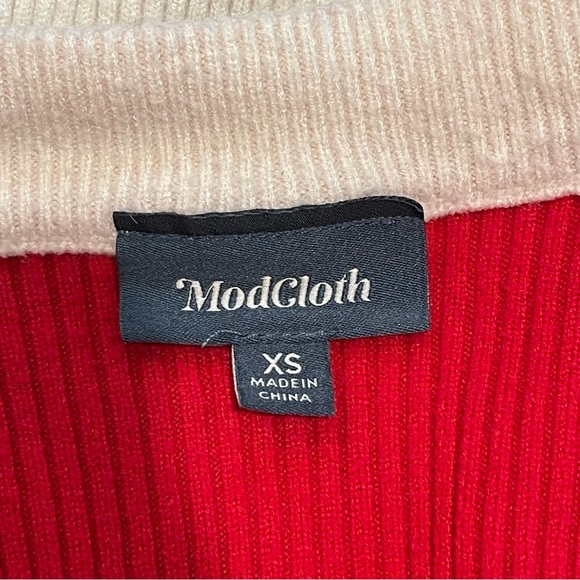 ModCloth Multi-Color Striped Ribbed Button Up Sweater - Picture 8 of 10